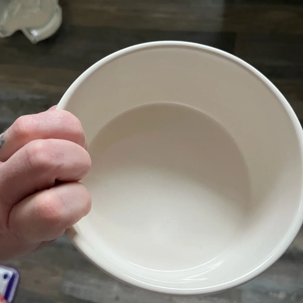 Rae dunn Cream Ceramic Bowl with 'NOSH' Text - Picture 5 of 8
